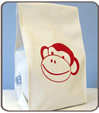blue celery monkey delish lunch bag blue celery monkey delish lunch bag